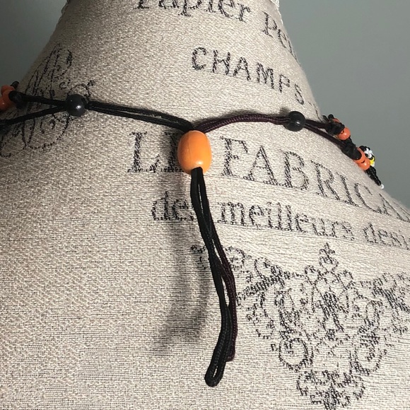 New Tribal Necklace Yellow Red & Black Seed Bead - Picture 3 of 6